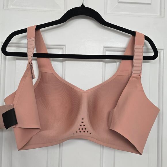Knix Catalyst Sports Bra Wireless Comfort Support Mauve 6 High Impact Athleisure - Picture 4 of 5